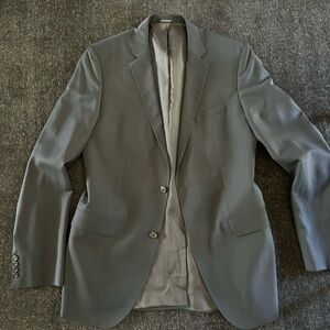 Hugo Boss Mens James Sharp 3-Piece midnight pinstriped suit 44L athletic fit